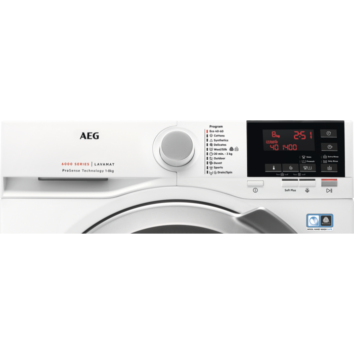 AEG - Πλυντήριο ρούχων εμπρόσθιας φόρτωσης - L6FBG48S