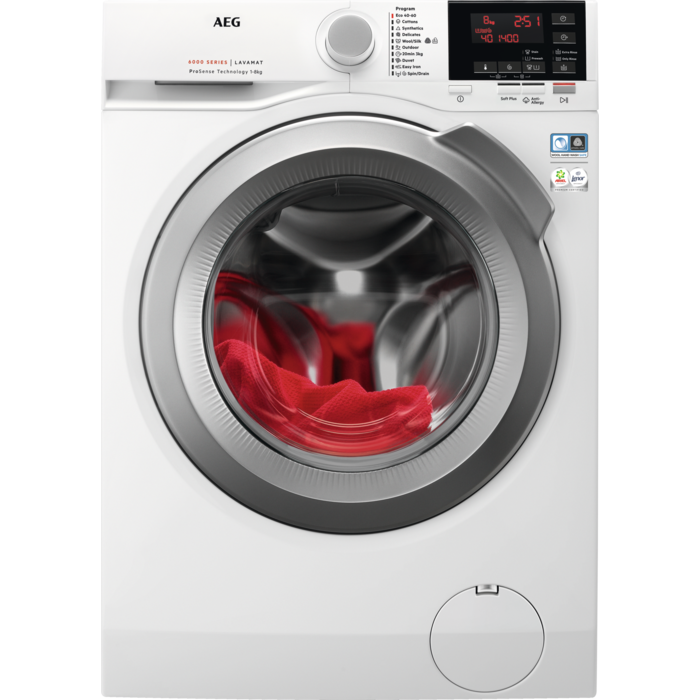 AEG - Πλυντήριο ρούχων εμπρόσθιας φόρτωσης - L6FLG48S