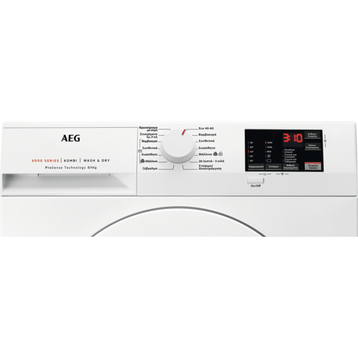 AEG - Ανεξάρτητο πλυντήριο - στεγνωτήριο - L6WNJ68WG