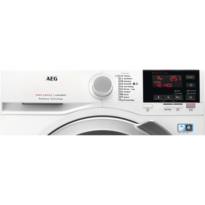 AEG - Πλυντήριο ρούχων εμπρόσθιας φόρτωσης - L6FBG48S