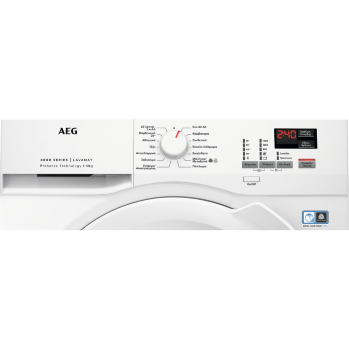 AEG - 10 kg washing machine - L6FEK41IWG