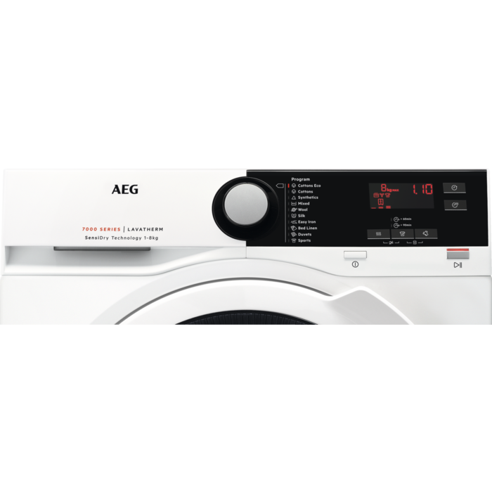 AEG - Στεγνωτήριο με αντλία θερμότητας - T7DBE48W