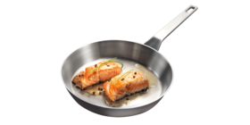 Το τηγάνι της σειράς Gourmet Range τηγανίζει ένα ψάρι